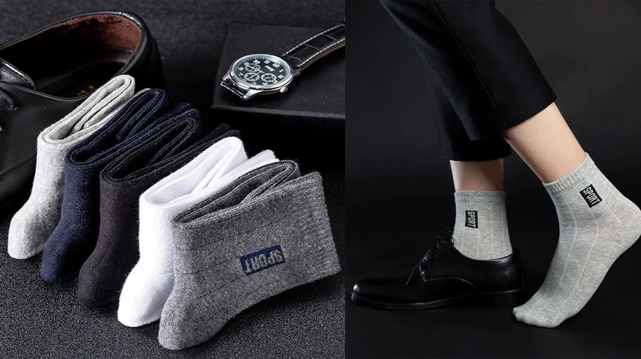 calcetines de algodón transpirables para hombre