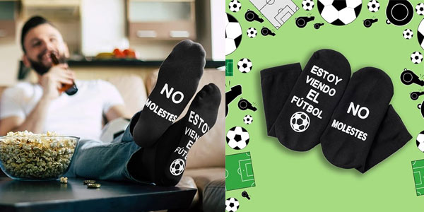 Calcetines divertidos Bisousox no molestes estoy viendo el fútbol oferta