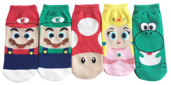 Calcetines infantiles de Super Mario Bros.
