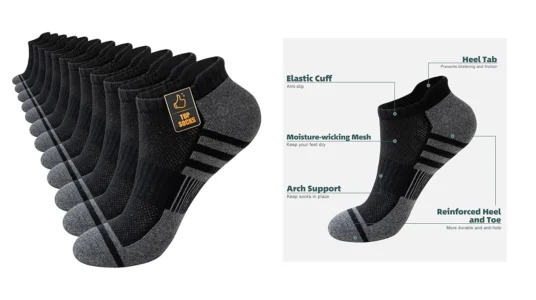 calcetines tobilleros Stoeury antiampollas unisex