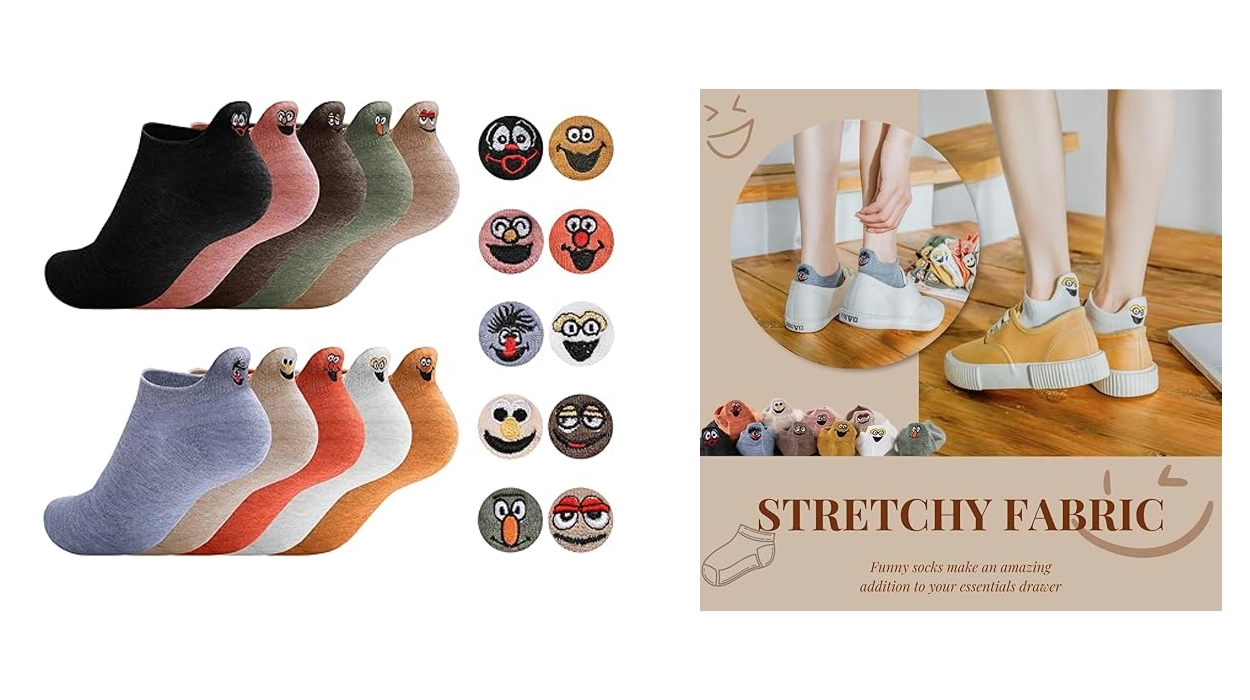 calcetines tobilleros divertidos para mujer