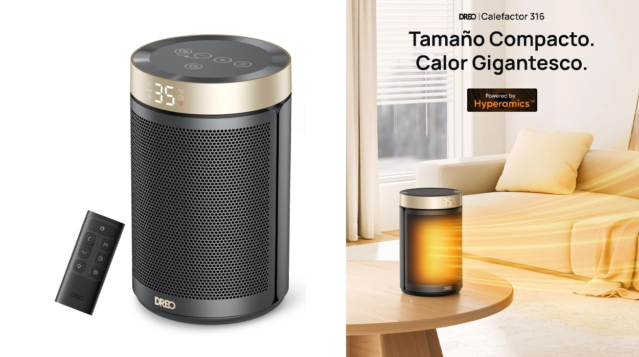 calefactor cerámico de bajo consumo DREO