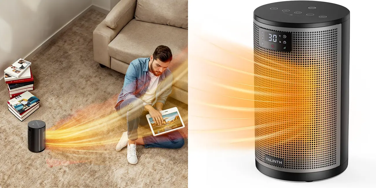 Calefactor cerámico PALINTH de 1500W