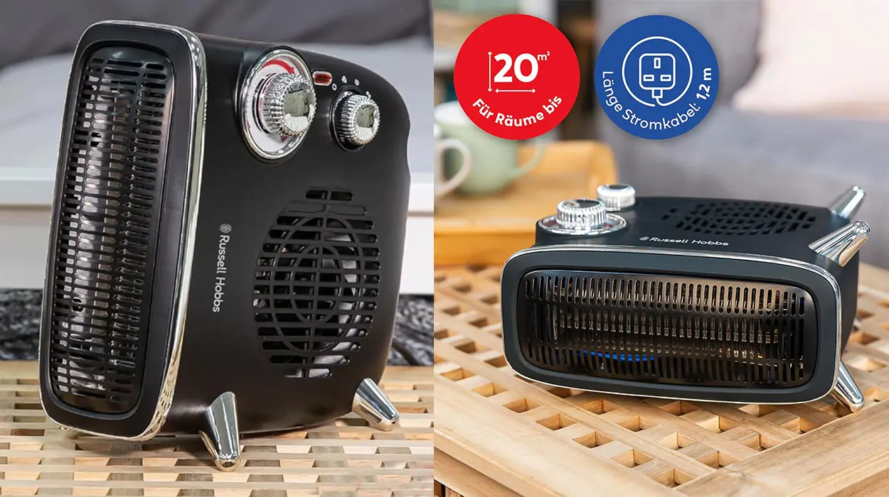 Calefactor eléctrico Russell Hobbs Retro Fan Heater barato