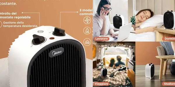 Calefactor Midea 2000W oferta