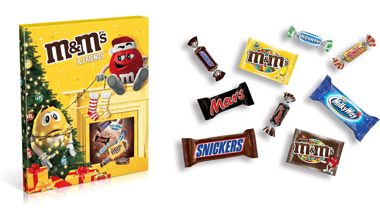 Calendario de Adviento M&Ms Friends