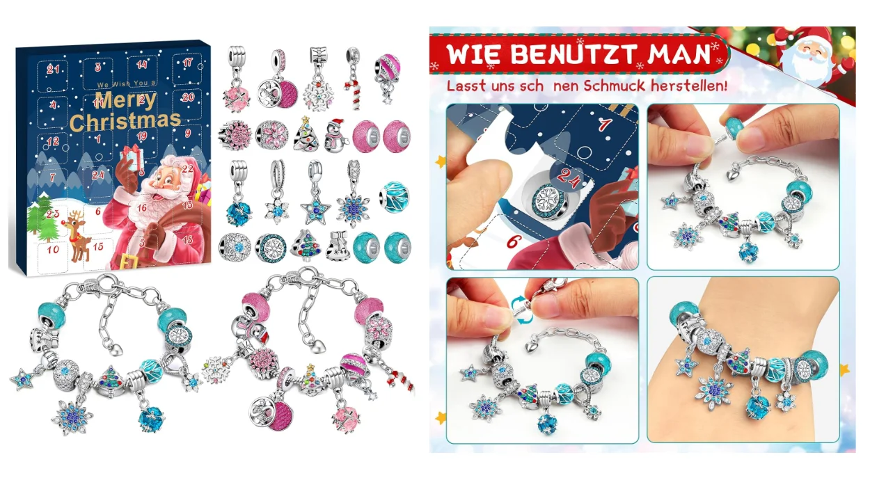 calendario de ADviento con joyas infantiles