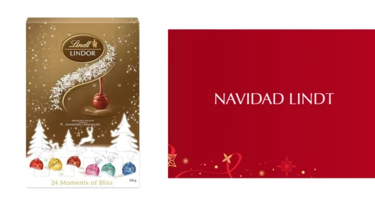 calendario de Adviento Lindt Lindor con 24 delicias de chocolate
