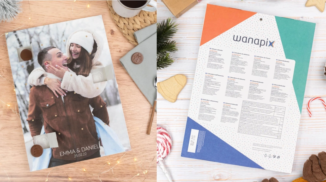 calendario de Adviento Wanapix con tu foto y 24 chocolatinas