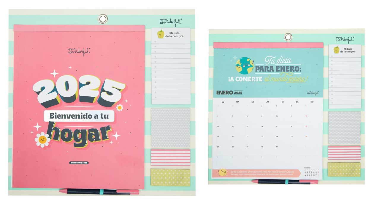 Calendario de pared magnético Mr Wonderful barato
