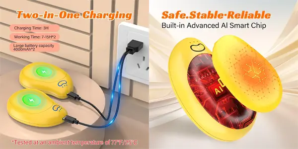 Calentador de manos FANDLISS recargable