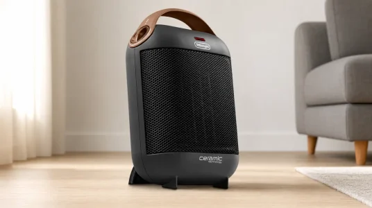 Calentador cerámico De'Longhi HFX30C18.AG con 2 niveles de potencia