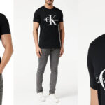 Calvin Klein Core Monogram slim camiseta algodón hombre barata