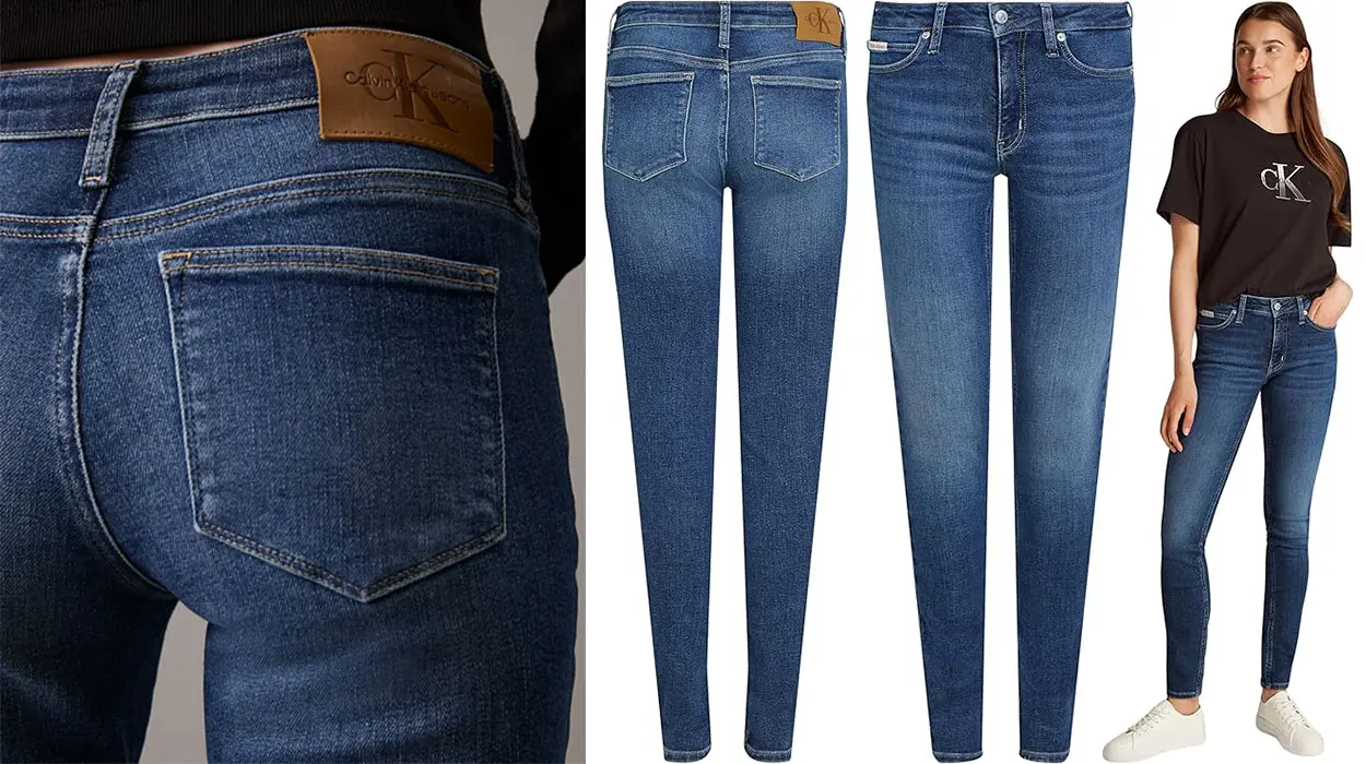 Vaqueros ceñidos Calvin Klein para mujer baratos