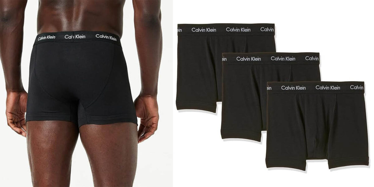 Chollo Pack x3 bóxers Calvin Klein Trunk por solo 23,75€ (45% de descuento)