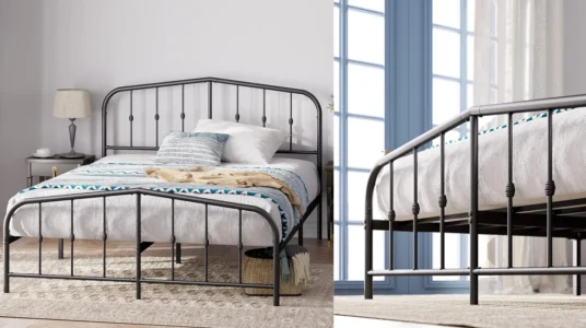 cama de forja Zinus Heidi de 150 x 190 cm barata