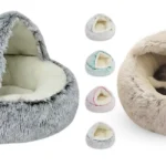 Cama acolchada de felpa para gatos