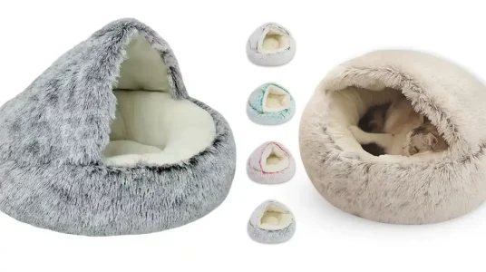 Cama acolchada de felpa para gatos