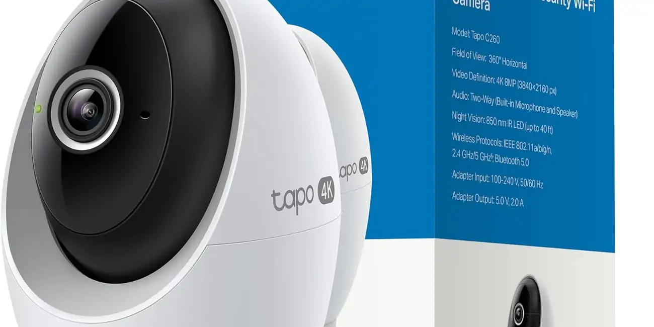 Cámara de vigilancia Tapo C260 WiFi Interior, Seguridad doméstica, 4K 8MP 360°