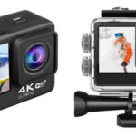 Cámara deportiva HUAFANT G9 4K con doble pantalla y accesorios