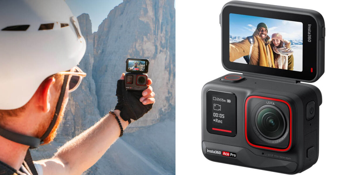 Cámara de acción Insta360 Ace Pro con lente Leica y pantalla plegable