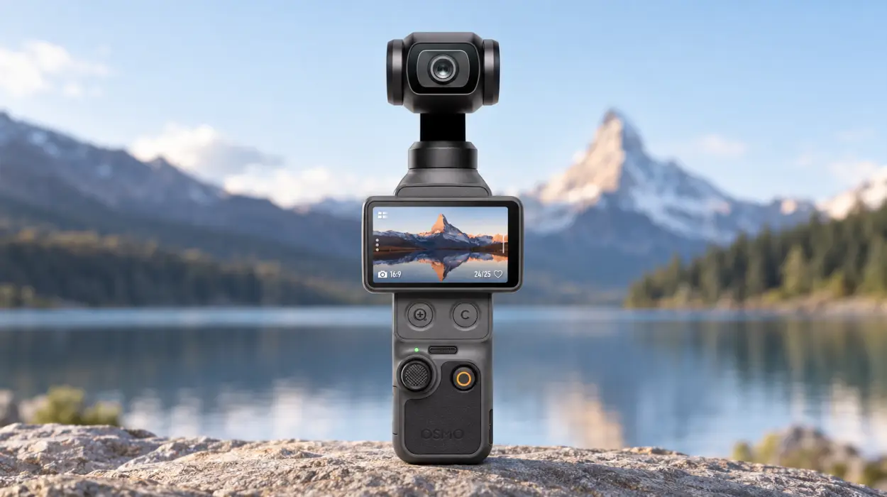Cámara DJI Osmo Pocket 4 para vlogs, con gimbal de 3 ejes y vídeo 4K