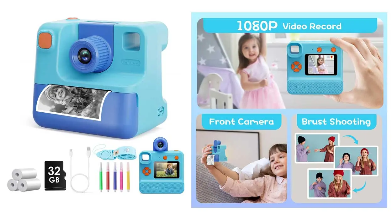 cámara de fotos infantil instantanea barata