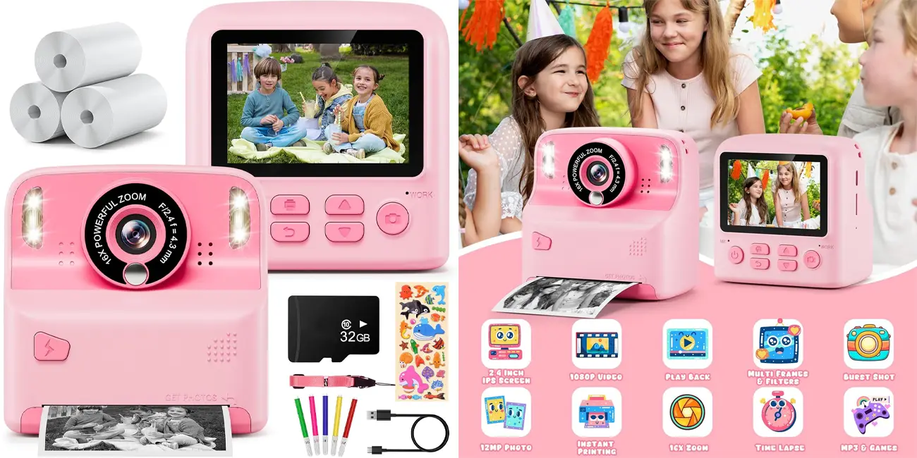 Cámara de fotos instantánea para niños