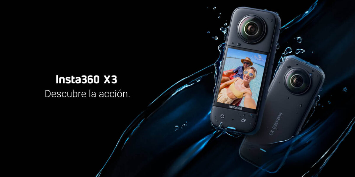Cámara Insta360 X3 con grabación 360º
