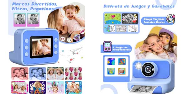 Cámara de fotos instantánea Letshaha infantil oferta