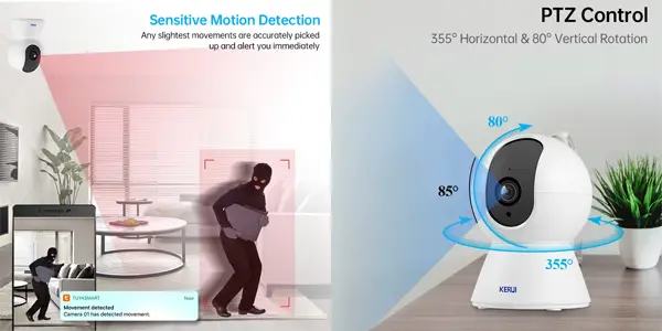 Cámara WiFi KERUI K259 5MP