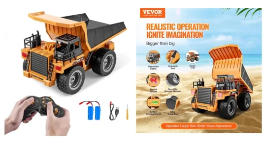 camión volquete Vevor con control remoto barato