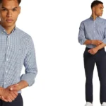 camisa Tommy Hilfiger Poplin Gingham Regular Fit para hombre