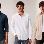 Camisa Calvin Klein Solid Oxford Classic para hombre