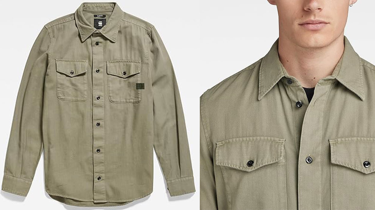 Camisa G-Star Marine Slim para hombre barata