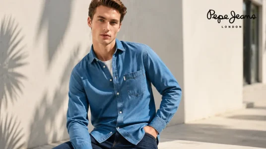 Camisa de manga larga Pepe Jeans Classic Denim Slim