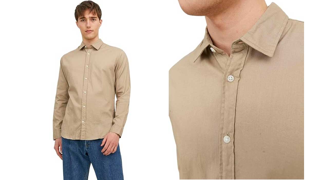 Camisa Slim Fit Jack Jones Checked barata
