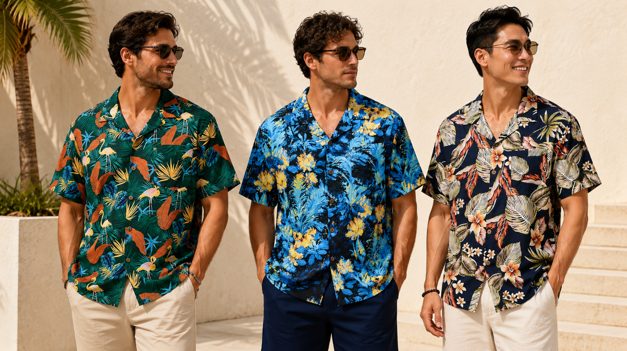 camisas hawaianas hombre