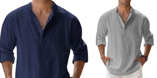 Camisas de lino y algodón oferta