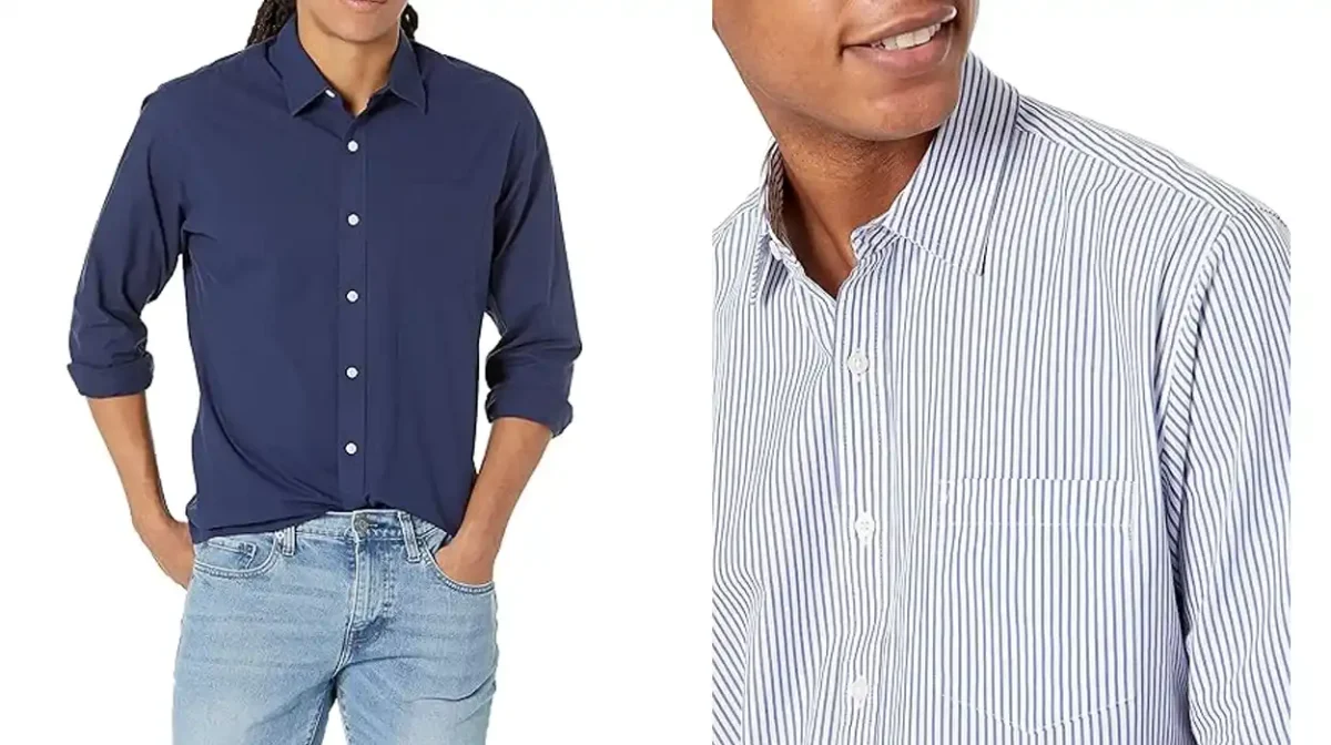 Acierta con estas camisas de popelina Amazon Essentials disponibles en un montón de modelos por MENOS de 14 euros