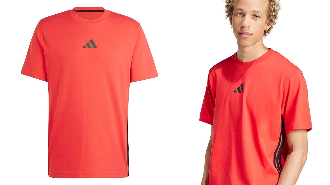 camiseta Adidas Essential Three stripes para hombre