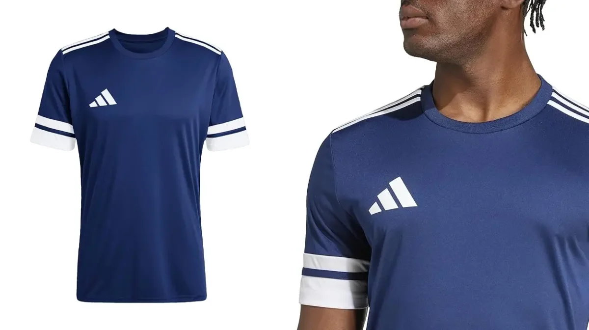 55% de descuento en esta camiseta Adidas Squadra25 azul marino ¡Precio LOCO!