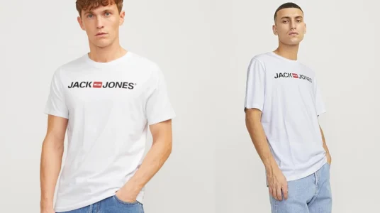 camiseta Jack & Jones Jjecorp Logo en color blanco para hombre