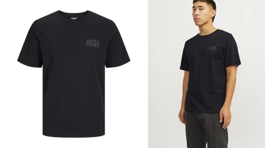 camiseta Jack & Jones Jjecorp Logo en color negro para hombre