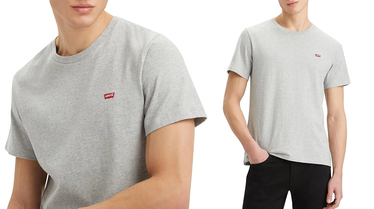 camiseta Levi’s Original Housemark para hombre en color gris medio