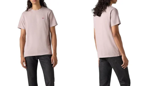 camiseta Levi’s SS Original Housemark Purple Dove para hombre