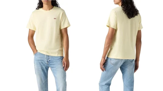 camiseta Levi’s SS Original Housemark double cream barata