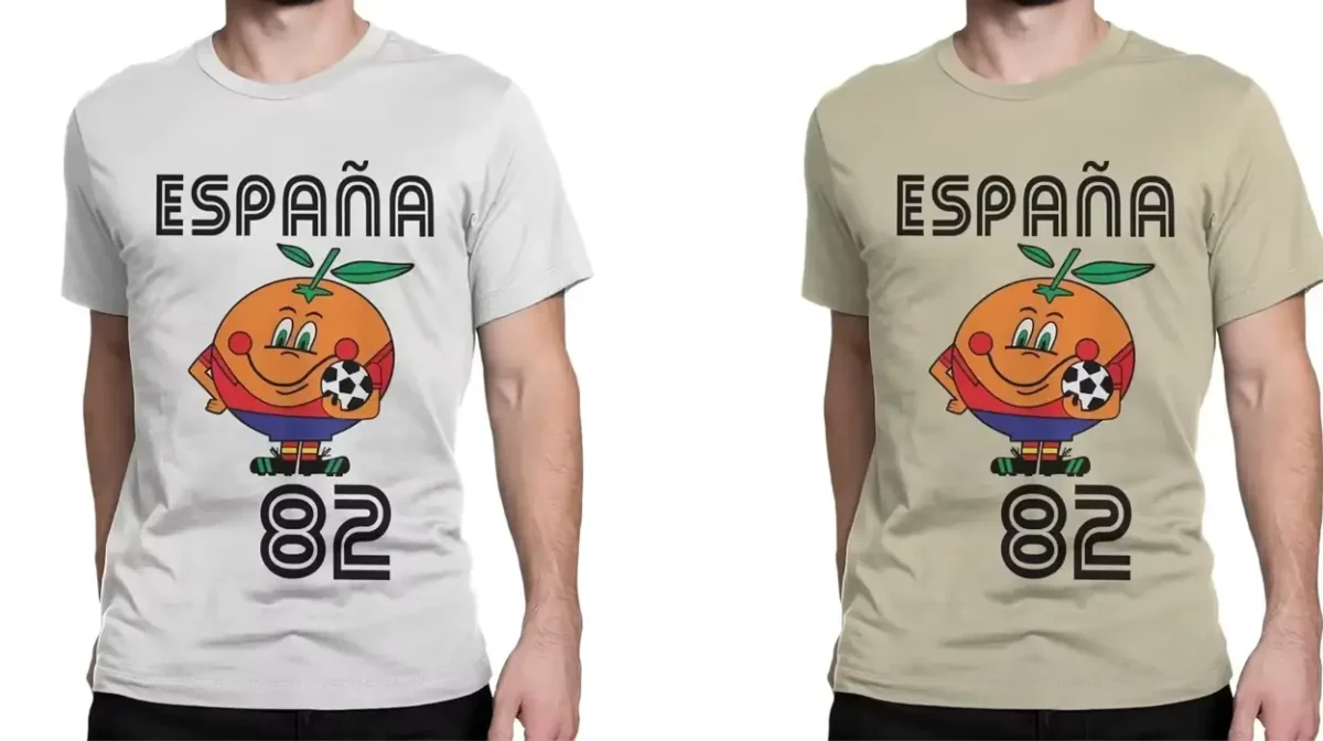 Hoy puedes llevarte esta divertida camiseta de la mítica mascota Naranjito casi REGALADA en 6 colores