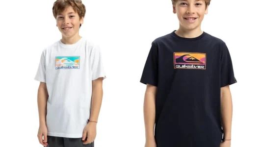 camiseta Quiksilver EV Gradient Box para niños barata