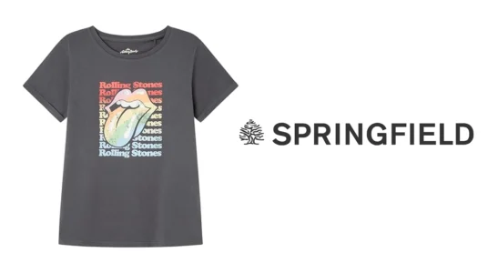 camiseta Springfield Rolling Stones para mujer barata